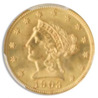 1903 $2 1/2 Liberty PCGS MS65 CAC 1903 $2 1/2 Liberty PCGS MS65 CAC