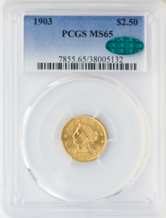 1903 $2 1/2 Liberty PCGS MS65 CAC 1903 $2 1/2 Liberty PCGS MS65 CAC