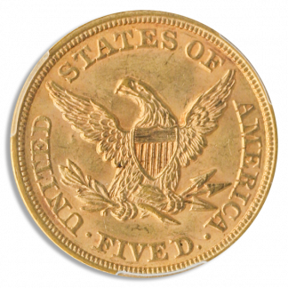 1854 $5 Liberty PCGS MS63 CAC 1854 $5 Liberty PCGS MS63 CAC