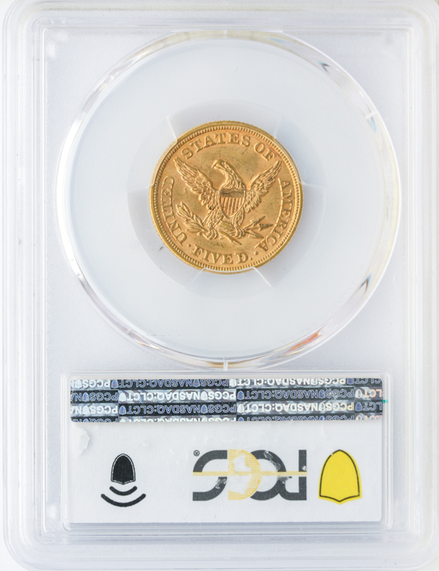 1854 $5 Liberty PCGS MS63 CAC