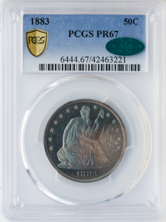 1883 Seated Liberty Half Dollar PCGS PR67 CAC 1883 Seated Liberty Half Dollar PCGS PR67 CAC