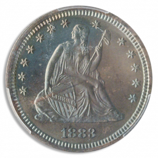 1883 Seated Liberty Quarter PCGS PR67 CAC 1883 Seated Liberty Quarter PCGS PR67 CAC