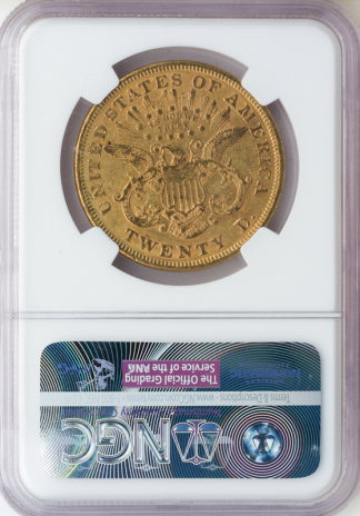 1875 $20 Liberty NGC AU55 CAC 1875 $20 Liberty NGC AU55 CAC