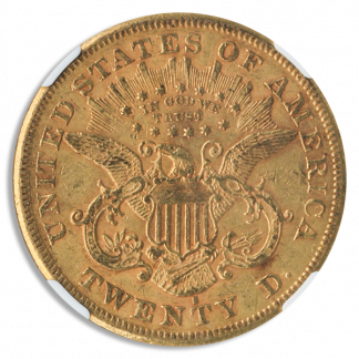 1876-S $20 Liberty NGC AU55 CAC 1876-S $20 Liberty NGC AU55 CAC