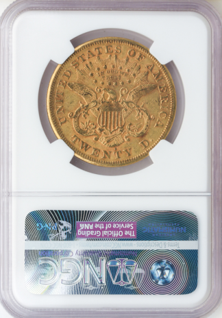 1876-S $20 Liberty NGC AU55 CAC 1876-S $20 Liberty NGC AU55 CAC