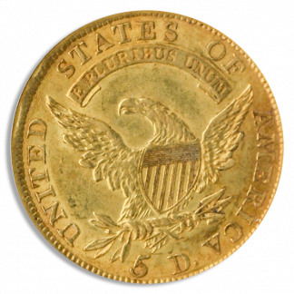 1810 $5 Capped Bust Large Date Large 5 NGC MS62 CAC 1810 $5 Capped Bust Large Date Large 5 NGC MS62 CAC