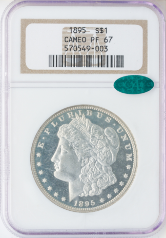 1895 $1 Morgan NGC PR67 Cameo CAC 1895 $1 Morgan NGC PR67 Cameo CAC