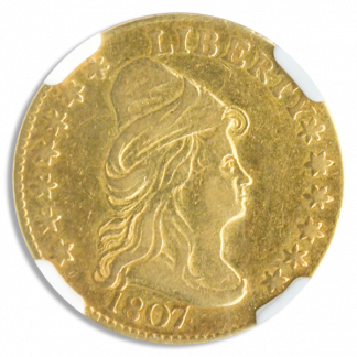 1807 $2 1/2 Draped Bust With Stars NGC VF35 CAC 1807 $2 1/2 Draped Bust With Stars NGC VF35 CAC