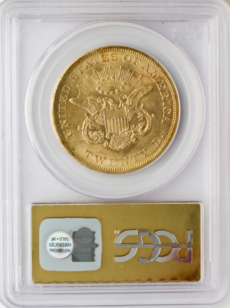 1857-S $20 Liberty SSCA PCGS AU58 1857-S $20 Liberty SSCA PCGS AU58