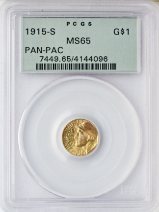 1915-S  Panama Pacific Gold Commemorative $1 PCGS MS65