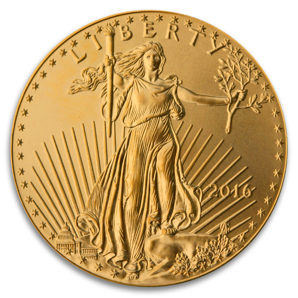 1 oz. American Gold Eagle Coin (BU) Lady Liberty Coin for Sale