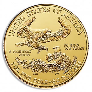2021 1 oz American Gold Eagle Coin (BU, Type I) 2021 1 oz American Gold Eagle Coin (BU, Type I)