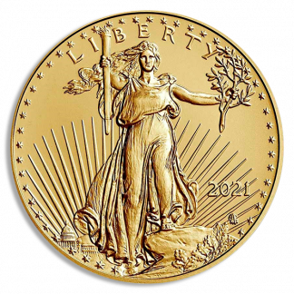 2021 1/4 oz Gold Eagle Coin (BU, Type II) 2021 1/4 oz Gold Eagle Coin (BU, Type II)
