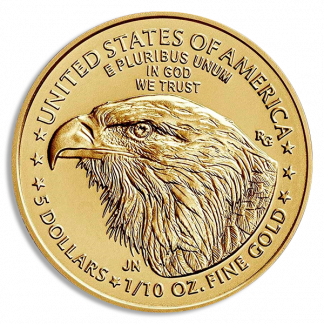 2021 1/10 oz Gold Eagle Coin (BU, Type II) 2021 1/10 oz Gold Eagle Coin (BU, Type II)