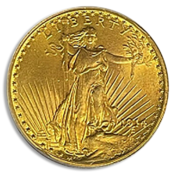 1914 $20 Saint Gaudens PCGS MS65 CAC