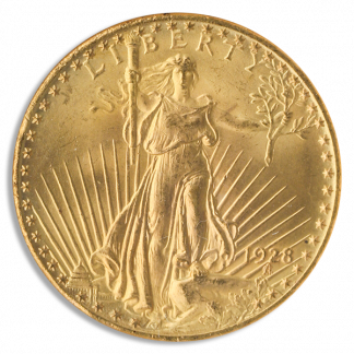 1928 $20 Saint Gaudens NGC MS66 CAC 1928 $20 Saint Gaudens NGC MS66 CAC