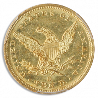 1845-O $10 Liberty SSNY PCGS MS61 CAC