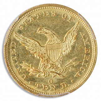 1845-O $10 Liberty SSNY PCGS MS61 CAC 1845-O $10 Liberty SSNY PCGS MS61 CAC