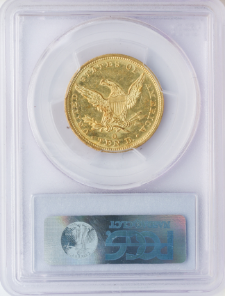 1845-O $10 Liberty SSNY PCGS MS61 CAC 1845-O $10 Liberty SSNY PCGS MS61 CAC