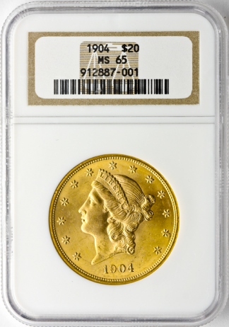 $20 Liberty Certified MS65 $20 Liberty Certified MS65