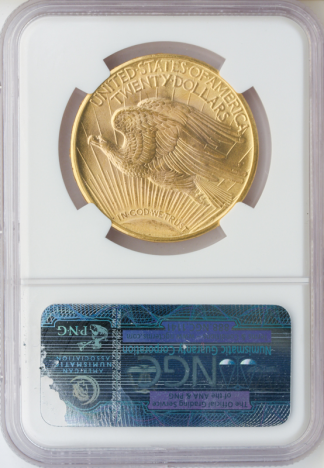 1912 $20 Saint Gaudens NGC MS65 CAC +