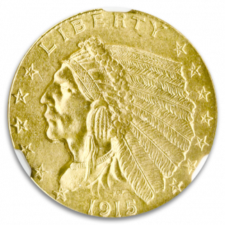 1915 $2.50 Indian NGC MS65 CAC 1915 $2.50 Indian NGC MS65 CAC