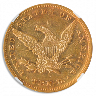 1865 $10 Liberty NGC AU53 1865 $10 Liberty NGC AU53