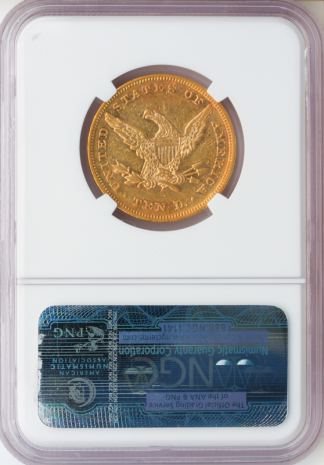 1865 $10 Liberty NGC AU53 1865 $10 Liberty NGC AU53