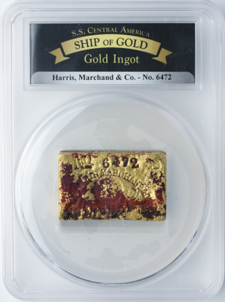 Harris, Marchand, & Co. Gold Bar SSCA PCGS #6472 10.07 oz $176.31