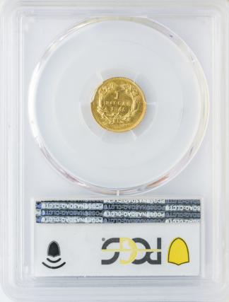 1855-O Gold $1 Type II PCGS MS62 1855-O Gold $1 Type II PCGS MS62