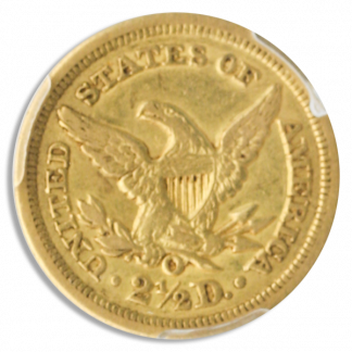 1852-O $2 1/2 Liberty PCGS AU50 CAC 1852-O $2 1/2 Liberty PCGS AU50 CAC