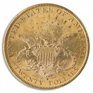 1896-S $20 Liberty PCGS MS63 CAC +
