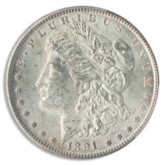 1891-CC Morgan $1 PCGS MS64 CAC 1891-CC Morgan $1 PCGS MS64 CAC