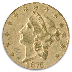 1876-S $20 Liberty Centennial NGC XF45