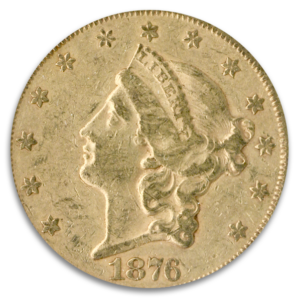 1876-S $20 Liberty Centennial NGC XF45 1876-S $20 Liberty Centennial NGC XF45