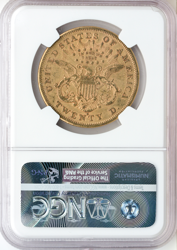 1876-S $20 Liberty Centennial NGC XF45 1876-S $20 Liberty Centennial NGC XF45