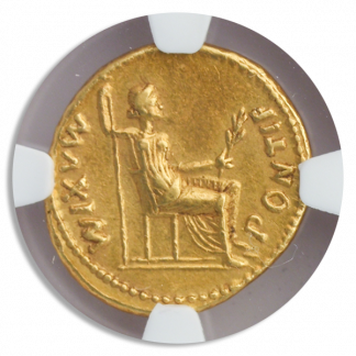 Roman Empire Tiberius Aureus NGC ChXF Str:5 Srf:4 Roman Empire Tiberius Aureus NGC ChXF Str:5 Srf:4