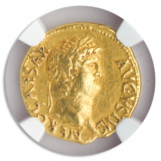 Roman Empire Nero Aureus NGC AU Str:5 Srf:2 Roman Empire Nero Aureus NGC AU Str:5 Srf:2