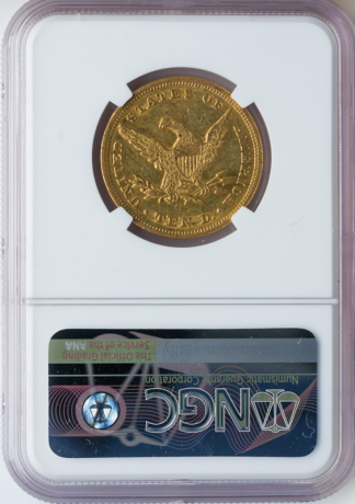 1856-O $10 Liberty NGC AU55 CAC 1856-O $10 Liberty NGC AU55 CAC