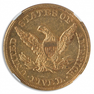 1861 $5 Liberty NGC AU58 CAC 1861 $5 Liberty NGC AU58 CAC
