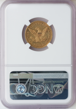 1861 $5 Liberty NGC AU58 CAC 1861 $5 Liberty NGC AU58 CAC