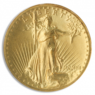 1907 $20 Saint Gaudens Wire Edge High Relief NGC MS64 CAC 1907 $20 Saint Gaudens Wire Edge High Relief NGC MS64 CAC