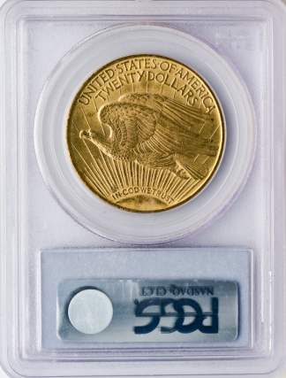 1908-D With Motto $20 Saint Gaudens PCGS MS64