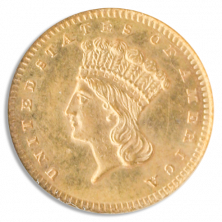 1860-S $1 Type 3 NGC MS64 1860-S $1 Type 3 NGC MS64