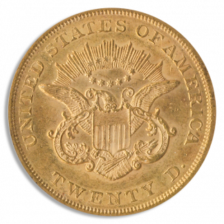 1861 $20 Liberty PCGS MS62 CAC 1861 $20 Liberty PCGS MS62 CAC