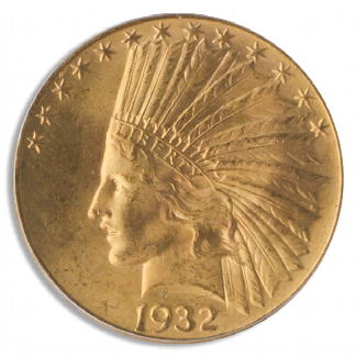 1932 $10 Indian Gold Coin PCGS Mint State 65(MS65) CAC 1932 $10 Indian Gold Coin PCGS Mint State 65(MS65) CAC