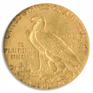 1909-O $5 Indian NGC AU55