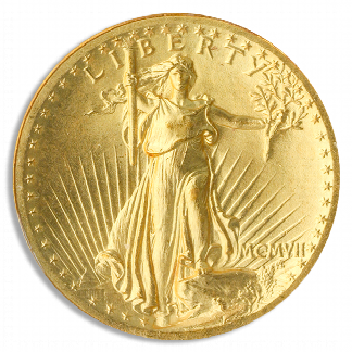 1907 $20 Saint Gaudens High Relief NGC MS65 CAC 1907 $20 Saint Gaudens High Relief NGC MS65 CAC
