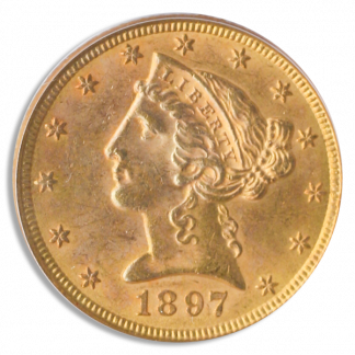 1897 $5 Liberty PCGS MS63 CAC 1897 $5 Liberty PCGS MS63 CAC