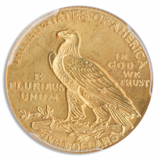 1908 $5 Indian PCGS MS65 CAC 1908 $5 Indian PCGS MS65 CAC